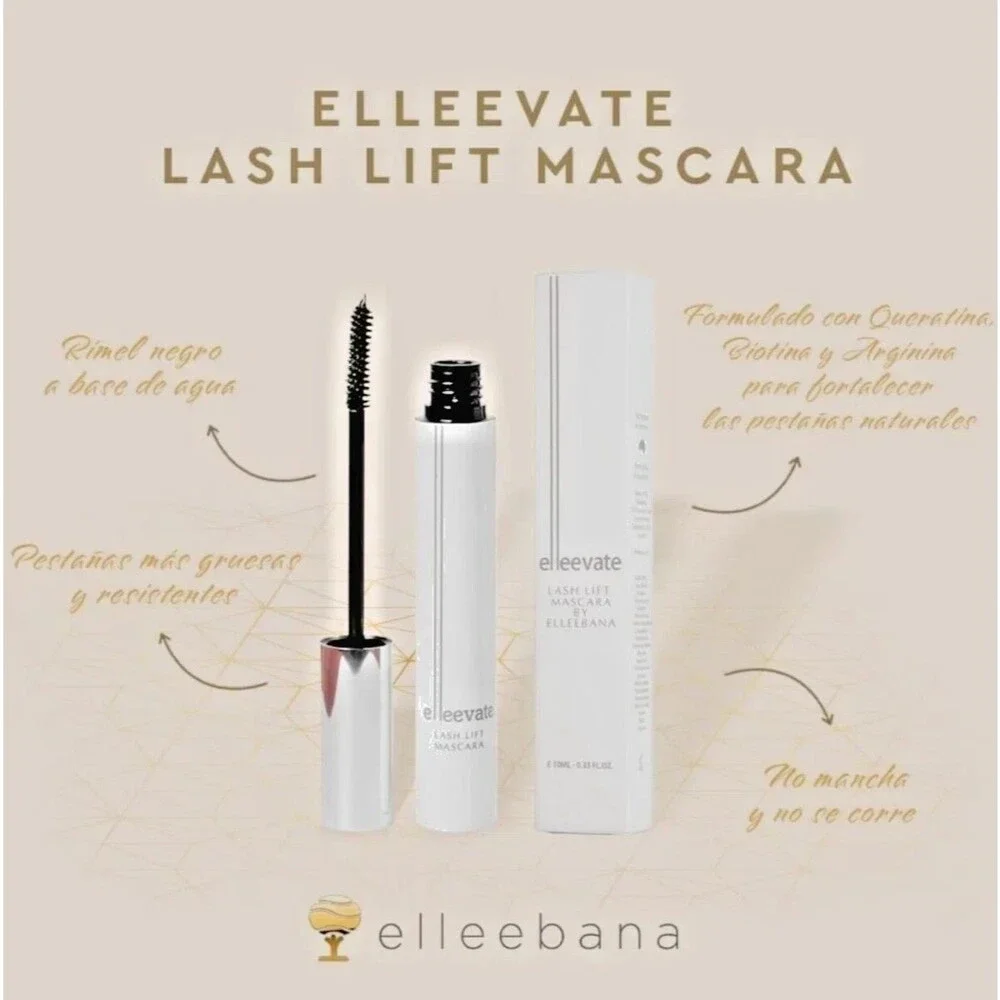 Elleevate Black Lash Lift Mascara by Elleebana (2-Pack)  - 0.33 Fl Oz